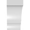 Ekena Millwork 6-in. W x 8-in. D x 12-in. H Balboa Architectural Grade PVC Knee Brace BRCP06X08X12BOA - alternate 4